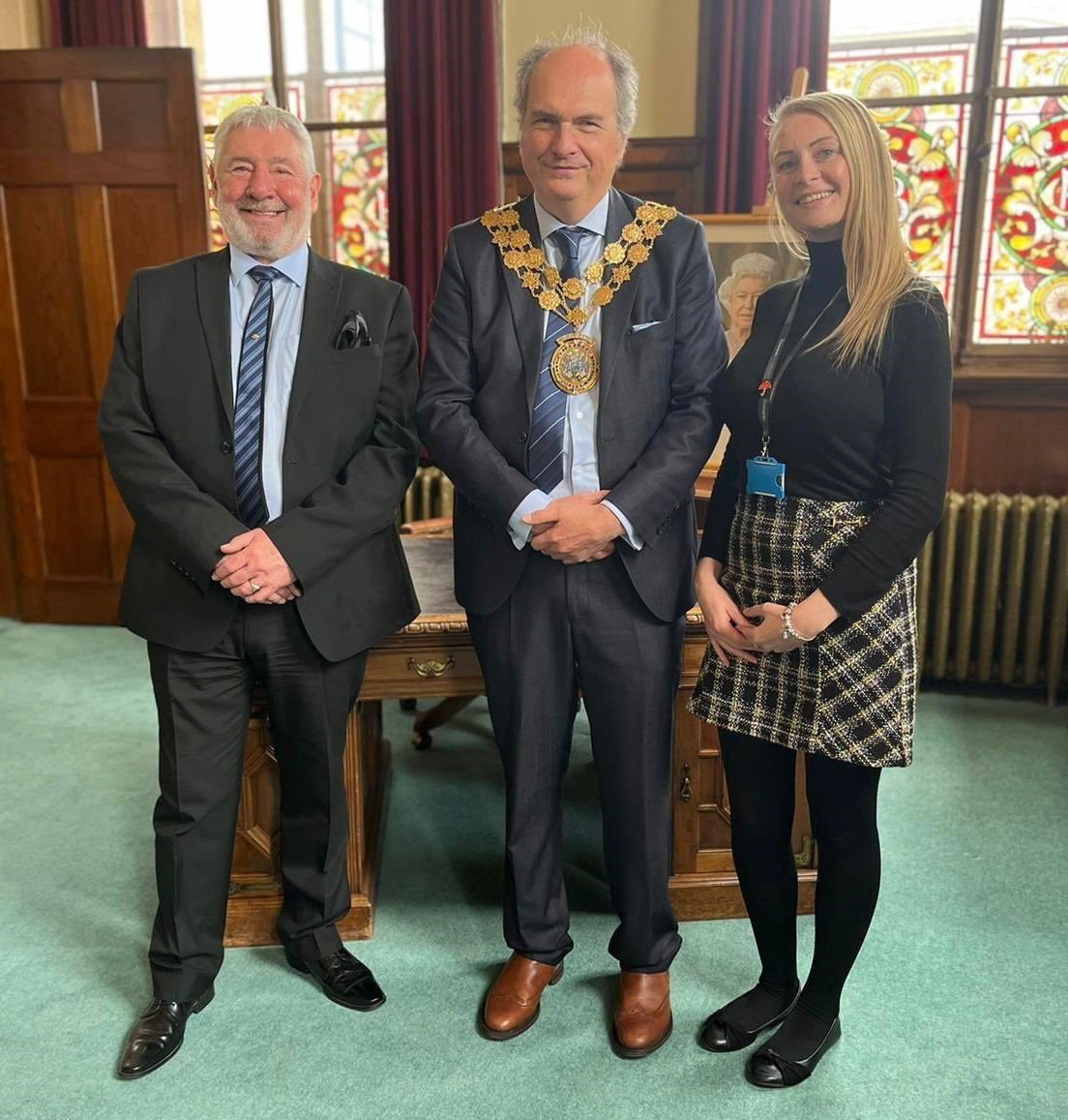 Lord Mayor with Andrew and Natalie